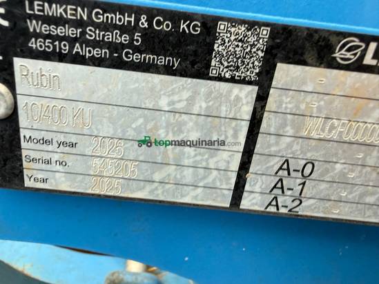 RASTRA RAPIDA LEMKEN RUBIN  10/400 KU