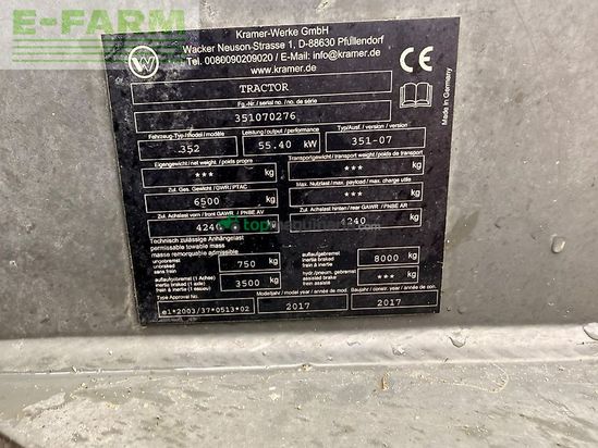 Minicargadora - kramer - kl30.8t im kundenauftrag