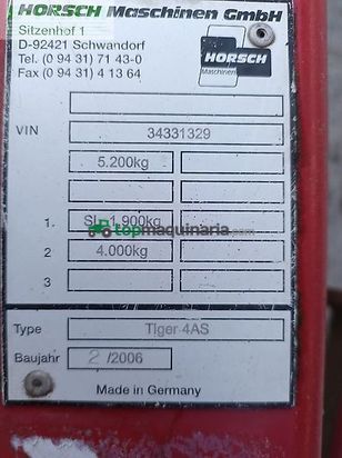 Cultivador - Horsch - tiger 4as