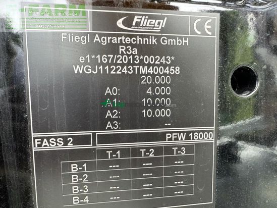 Cisterna - Fliegl - pfw 18000 duo line plus tandem