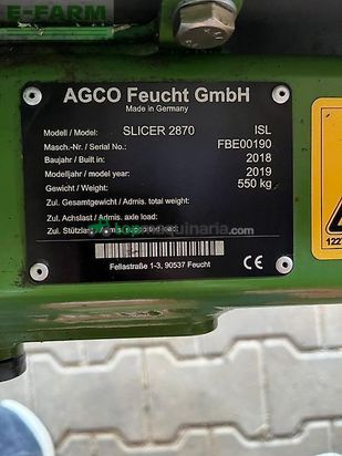 Cortacésped manual - Fendt - slicer 2870 isl