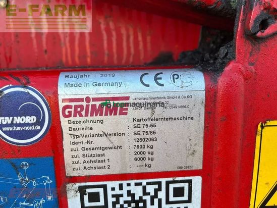 Cosechadora - arrancadora de patata - Grimme - se 85-55 sb