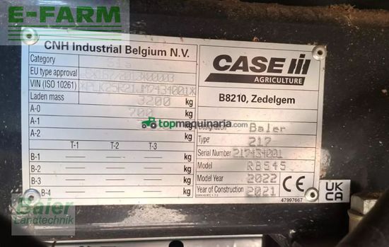 Empacadora gigant - Case IH - rb545