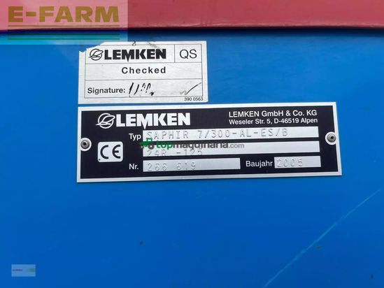 Combinado de siembra - Lemken - zirkon 8 + saphir 7