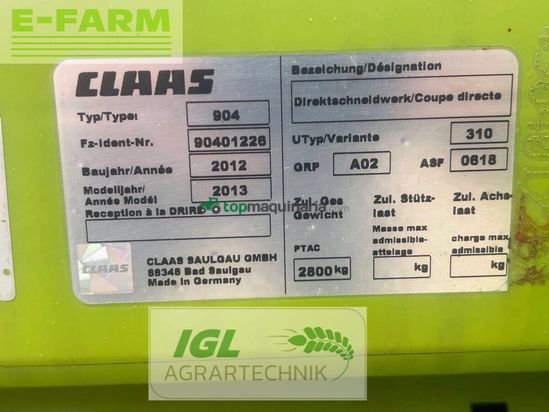 Cabezal - Claas - direct disc 610