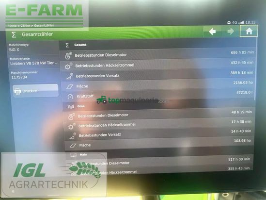 Cosechadora de Cereal - Krone - big x 780 (st 5)