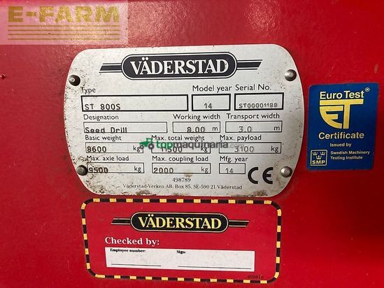 Sembradora - Väderstad - spirit 800 s