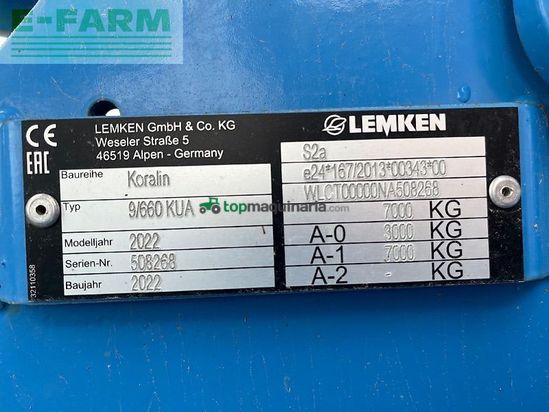 Cultivador - Lemken - koralin 9/660 kua
