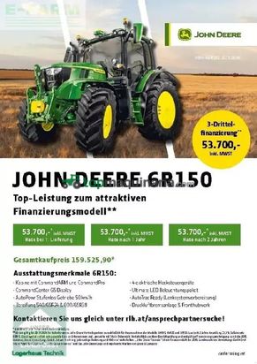 Tractor agrícola - John Deere - 6r 150