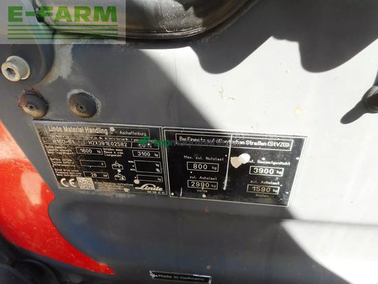 Elevadora - Linde - h16d-01 triplex + ss + kabine