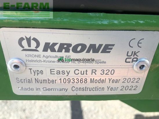 Cortacésped manual - Krone - gebr. r 320 heckmähwerk