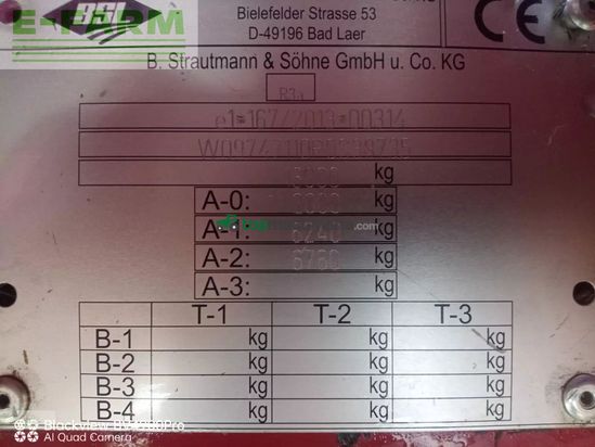 Remolqu agrícola - Strautmann - csf 290