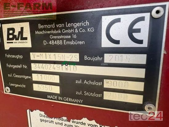 Remolqu esparcidor - Van Lengerich - v-mix 15 n 2d