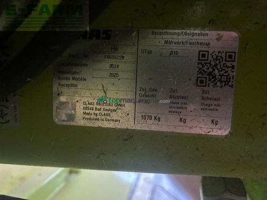 Cortacésped manual - Claas - disco 3200 fc profil
