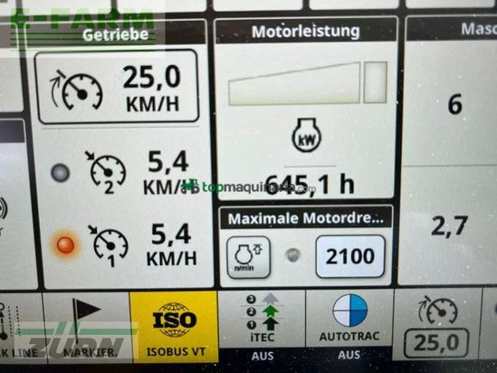 Tractor agrícola - John Deere - 6r215/ 6r 6215 garantie 04/202
