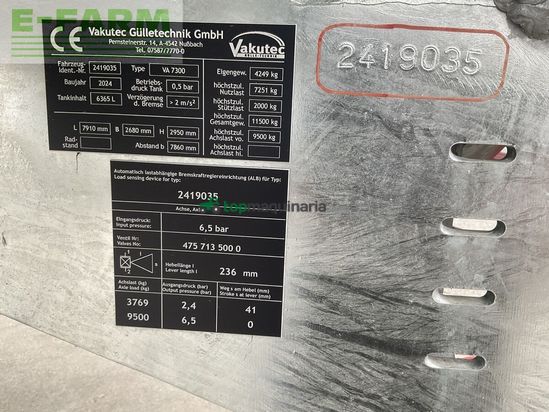 Cisterna - Vakutec - va 7300
