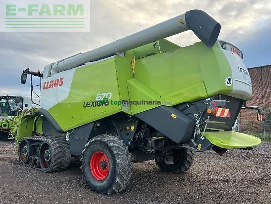 Cosechadora de Cereal - Claas - lexion 670 terra trac
