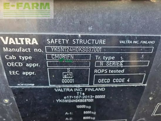 Tractor agrícola - Valtra - n124 hitech h5 HiTech