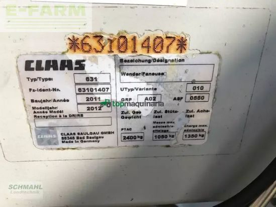 Henificador - Claas - volto 1320 t