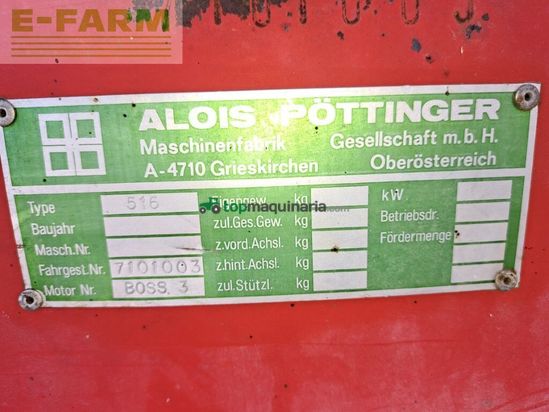 Cinta transportadora de forraje - Pöttinger - boss 3