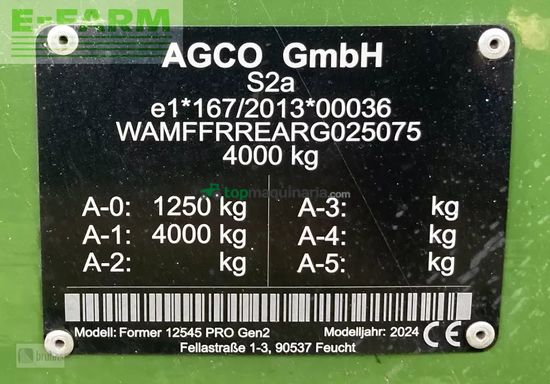 Rastrillo - Fendt - former 12545 pro gen2 -4 kreisel schwader