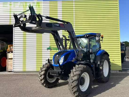 Tractor agrícola - New Holland - t6.145 deluxe ec + t412 EC Deluxe