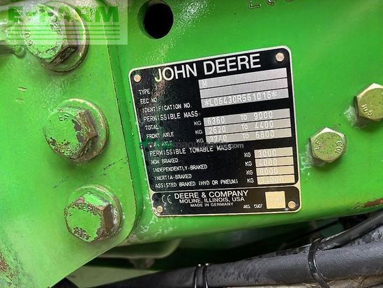 Tractor agrícola - John Deere - 6430 premium inkl. 653
