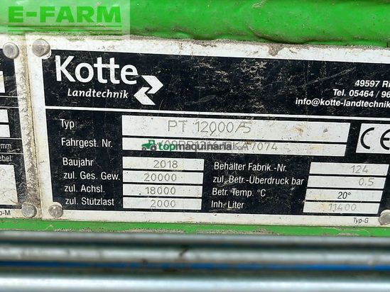 Cuba de purin - Kotte - pt 12000/5 preis reduziert !!!