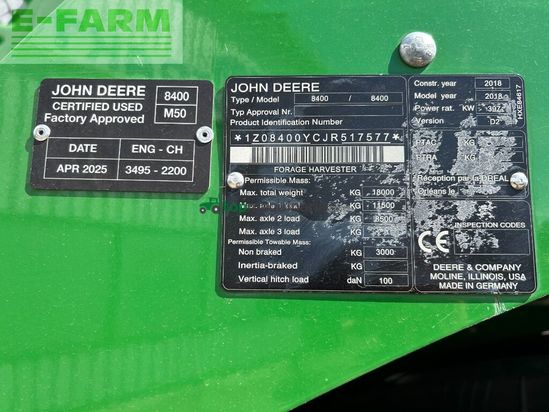 Cosechadora de Cereal - John Deere - 8400i premium used