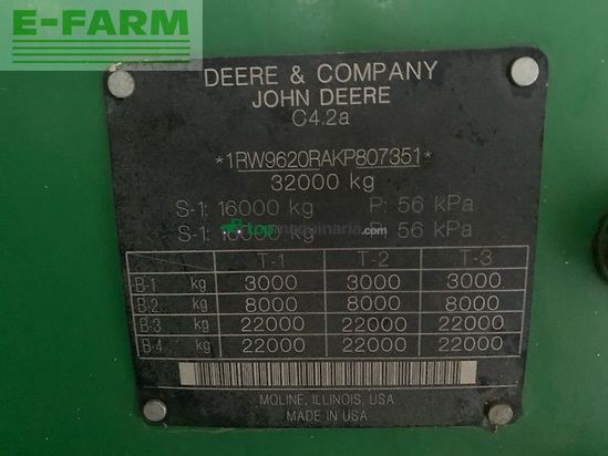 Tractor agrícola - John Deere - 9620rx