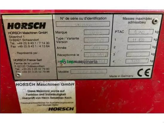 Sembradora monograno mecanica - Horsch - avatar 6.16sd