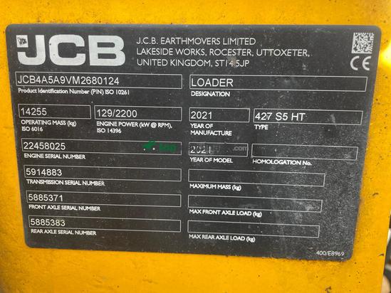 Palas cargadora JCB 427 HT S5