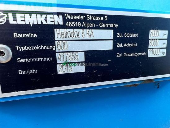 Grada de disco - Lemken - lemken heliodor 8ka600 mit fahrwerk