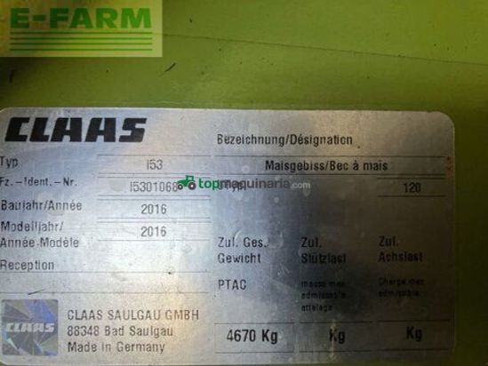 Cabezal - Claas - orbis 900 3t - typ i53