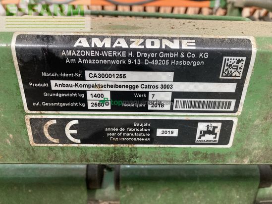 Grada de disco - Amazone - catros 3003