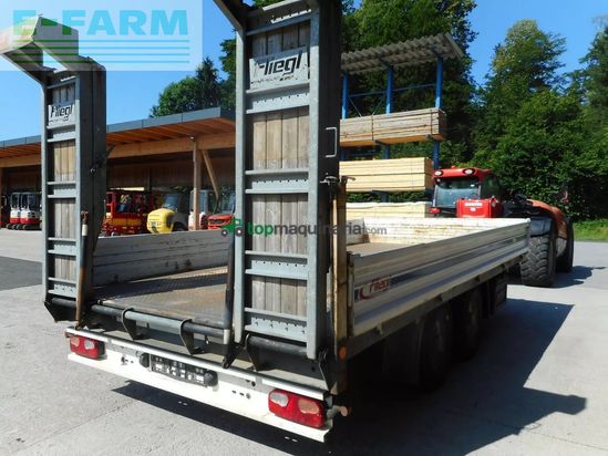 Remolqu agrícola - Fliegl - tps100 mit wände u. geteilten rampen