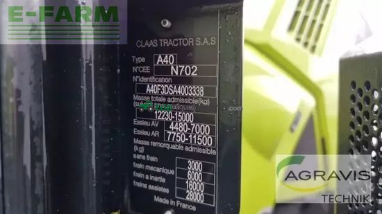 Tractor agrícola - Claas - axion 850