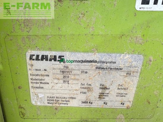 Cortacésped manual - Claas - DISCO 1100C BUTTERFLY