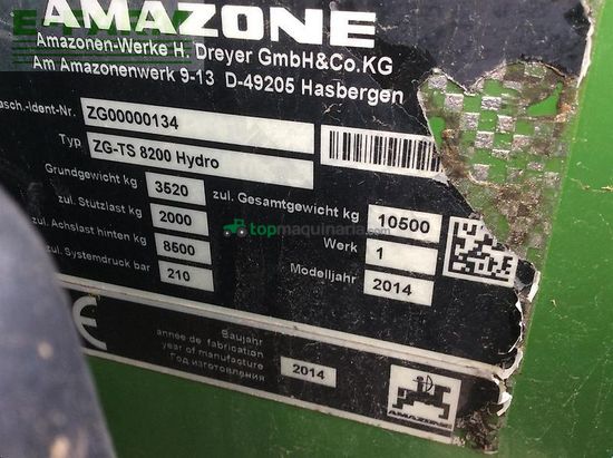 Esparcidor - Amazone - zg-ts 8200 hydro