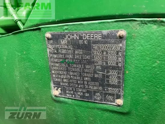 Tractor agrícola - John Deere - 7830