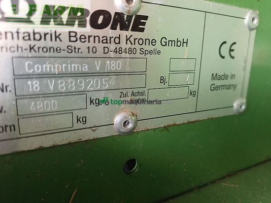 Empacadora gigant - Krone - v 180 xc comprima