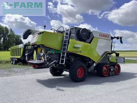 Cosechadora de Cereal - Claas - trion 660 terra trac