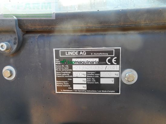 Elevadora - Linde - h45d-01 mit ss + zv + halbkabine
