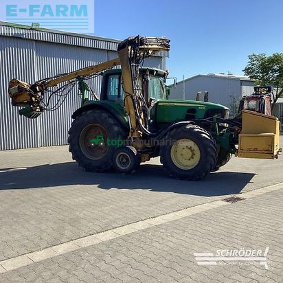 Tractor agrícola - John Deere - 6930 + bos mähausleger + mulchkopf