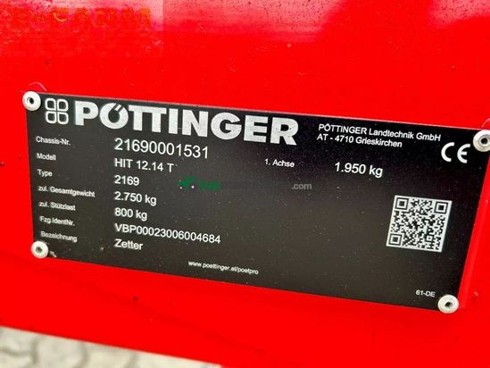 Henificador - Pöttinger - hit 12.14t kreiselheuer