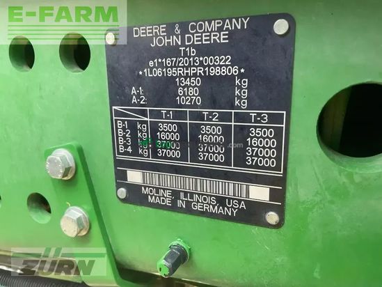 Tractor agrícola - John Deere - 6r195 / 6r 195