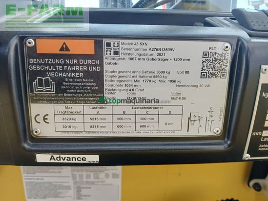 Elevadora - Hyster - j 3.5xn