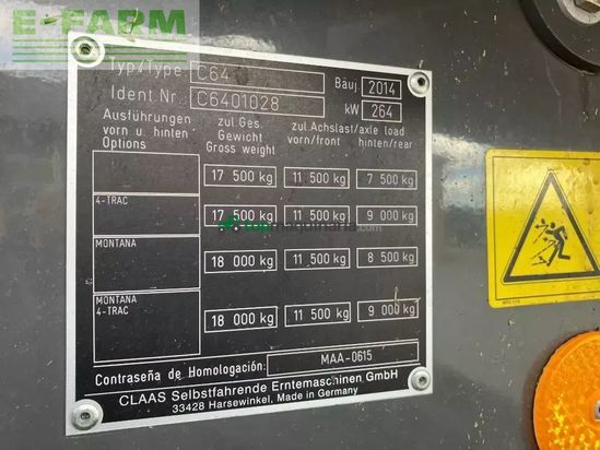 Cosechadora de Cereal - Claas - 650