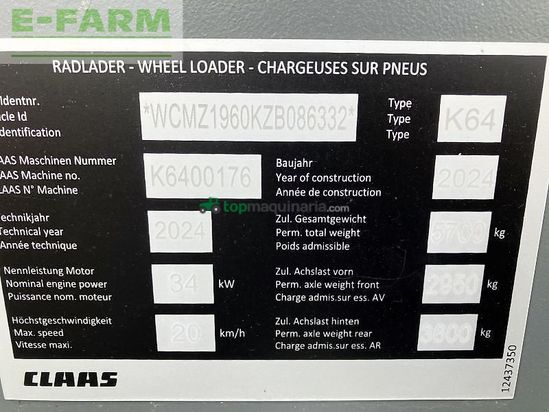 Minicargadora - Claas - torion 530 avo25