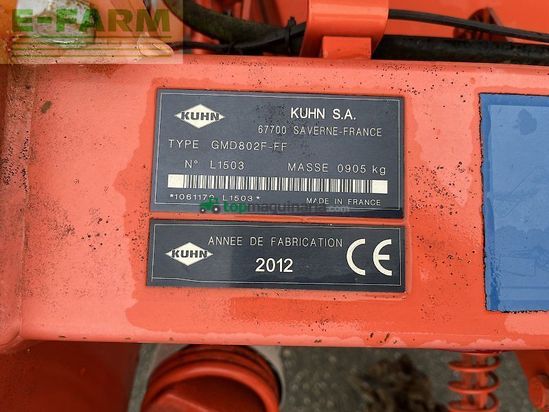 Cortacésped manual - Kuhn - gmd 802 ff